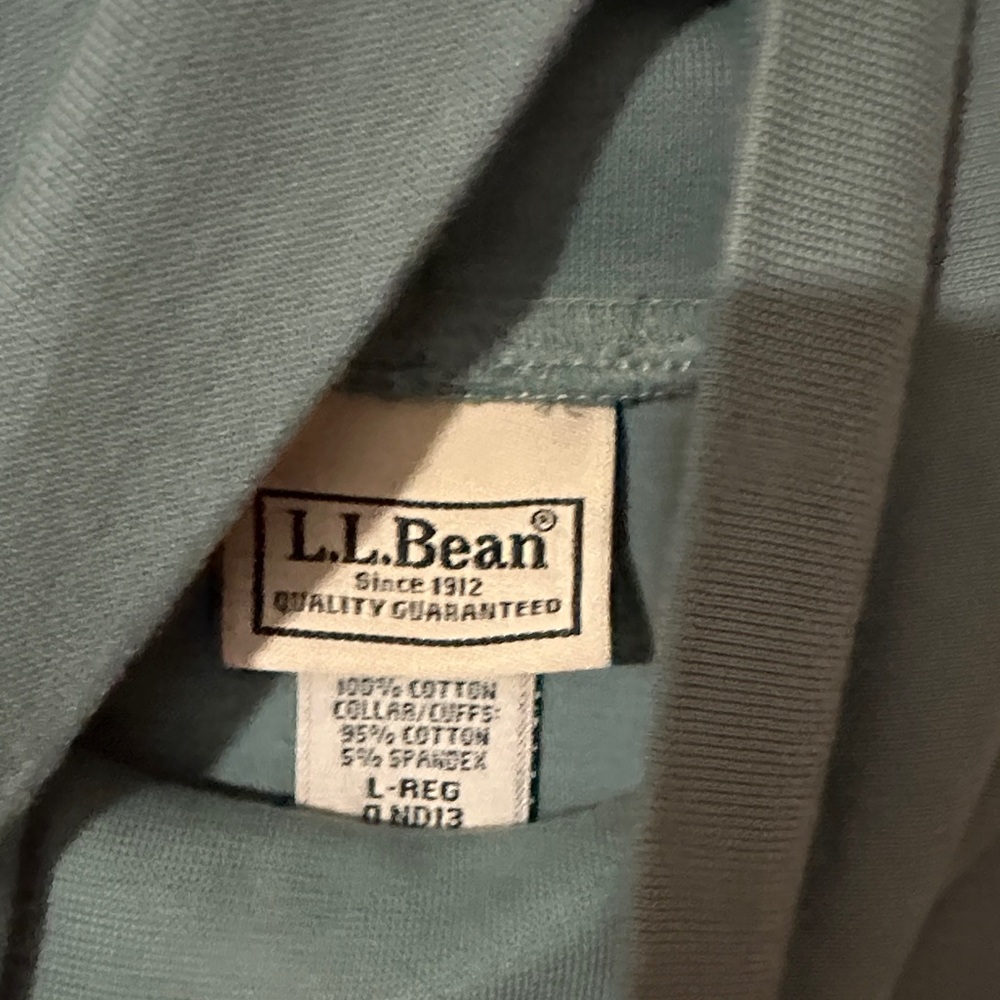 L.L. Bean Seafoam‎ Turtleneck Top - Picture 2 of 6